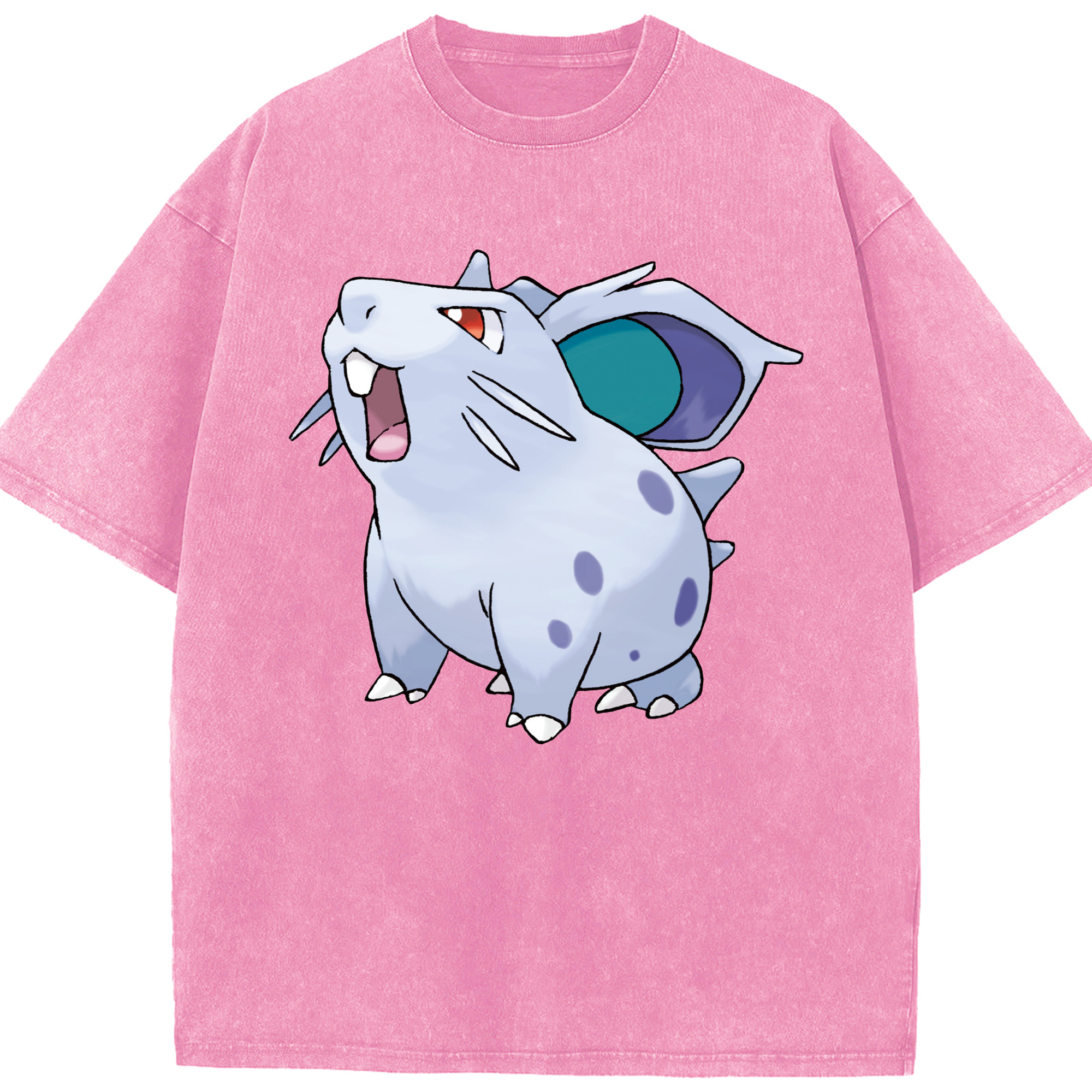 （画像用） ポケットモンスター Pokémon 綿100% ヴィンテージ風 半袖Tシャツ（フロントプリント）